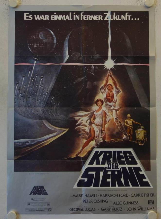 Krieg der Sterne originales deutsches Filmplakat (R82)